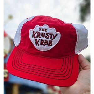 Spongebob Squarepants x Universal Studios | Adult Hat Red White Krusty Krab